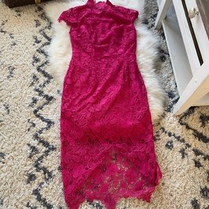 Nicole Miller dress 6 fushia